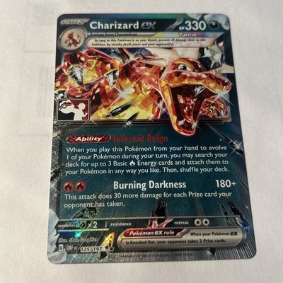   pokmon Tcg Charizard Ex 125/197 Pokemon Play Stamp   