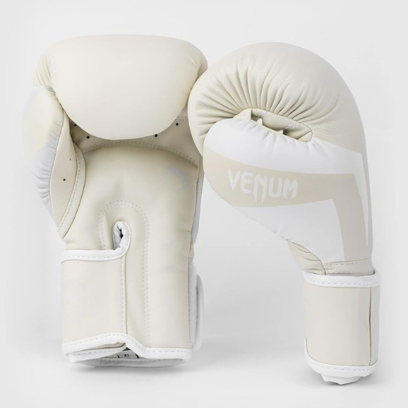 Venum Elite 14oz Boxing Gloves – White/Off-White, Professional MMA & Training Gl thumbnail 4