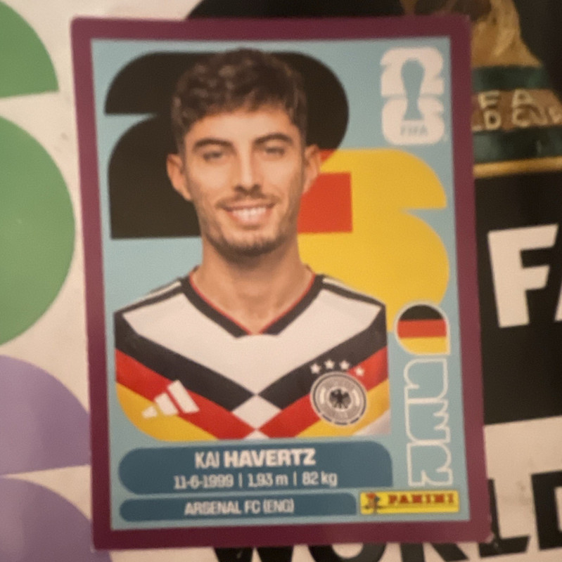 Panini USA CNDA MEX 2026 World Cup Kai Havertz Germany Sticker purple border