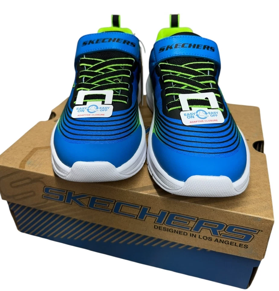 Zapatos Skechers Niños EE. UU. 3 Microspec Advance Aqua/Púrpura #303575L/AQPR Foto 2 de 4