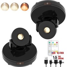 Wireless LED Spotlight 2 Pack, Rechargeable Uplights Battery Powered 3CCT Black