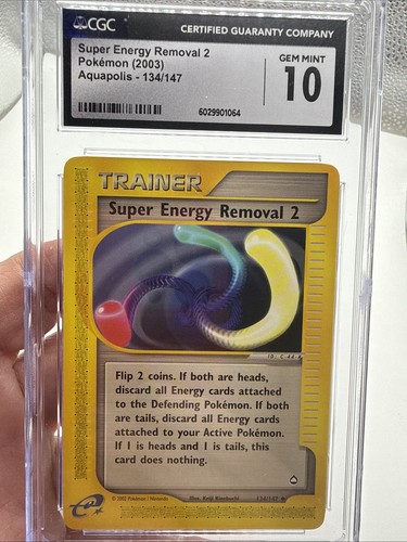 Super Energy Removal 2 graded CGC 10 for sale on eBay