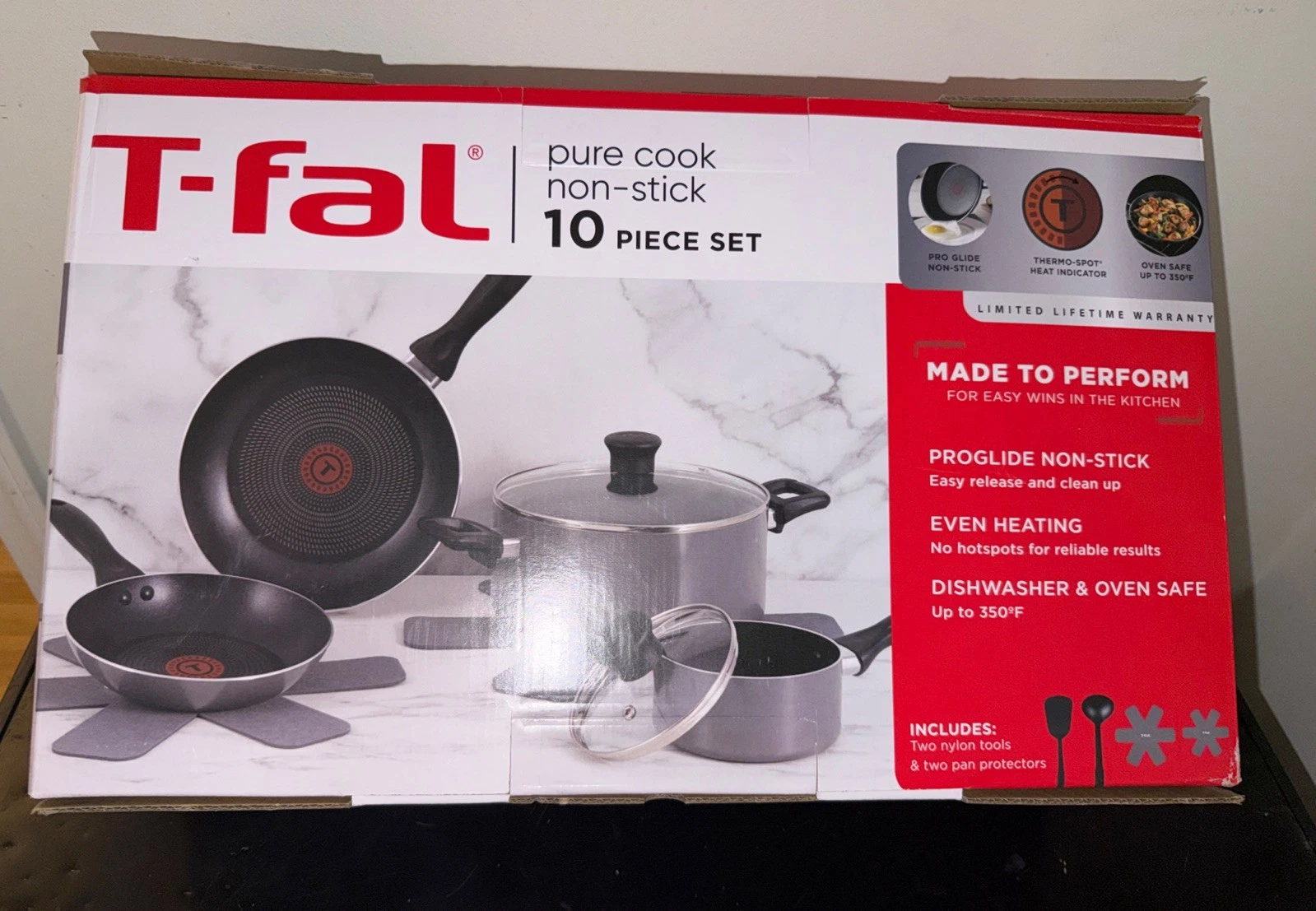 T-Fal Pure Cook Non-stick 10 Pc Set