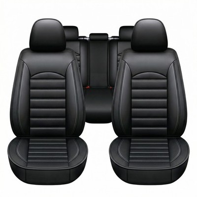Luxury Car Seat Covers, Full Set, PU Leather, Waterproof, Non-Slip, Easy Install