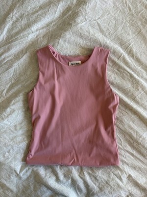 Open Edit Women s Pink Sleeveless Top Size Small