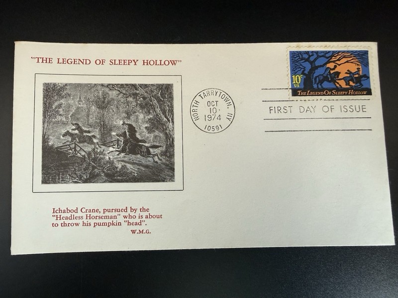 Legend of Sleepy Hollow 10c US First Day Cover FDI Postmark Oct 1 1974