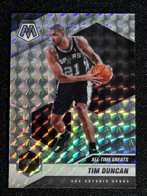 Tim Duncan 2020-21 Panini Mosaic SILVER MOSAIC PRIZM #289 | eBay