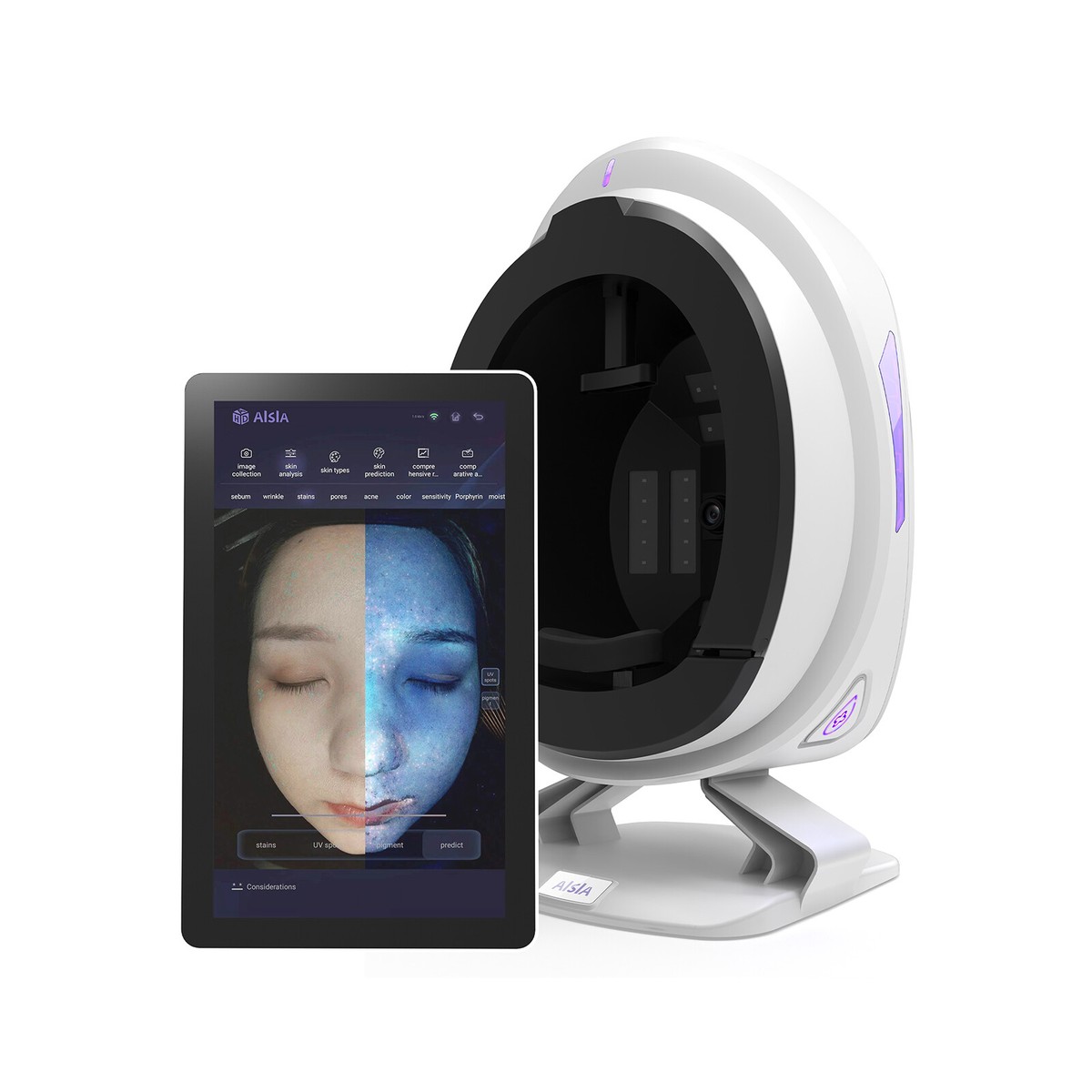3D Portable Face Scanner Tester Digital Diagnostic Skin Analyzer
