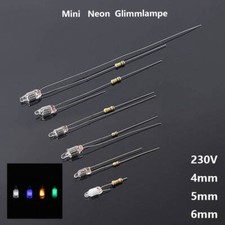 Neon Lamp 4mm,5mm,6mm Glimmlampe 230V AC Neon...