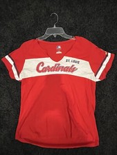 St. Louis Cardinals Ladies Large Red T-Shirt By MLB Genuine Merchandise 