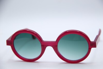 NEW ANNE & VALENTIN SILENT 21D18 PINK ROUND GRADIENT AUTHENTIC SUNGLASSES 49-24