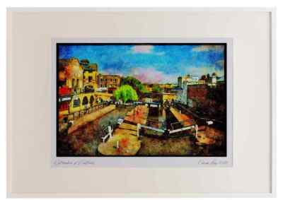579020 Schleusenanlage bei Camden Schleusen Regent's Canal London England A3 Bild Fra