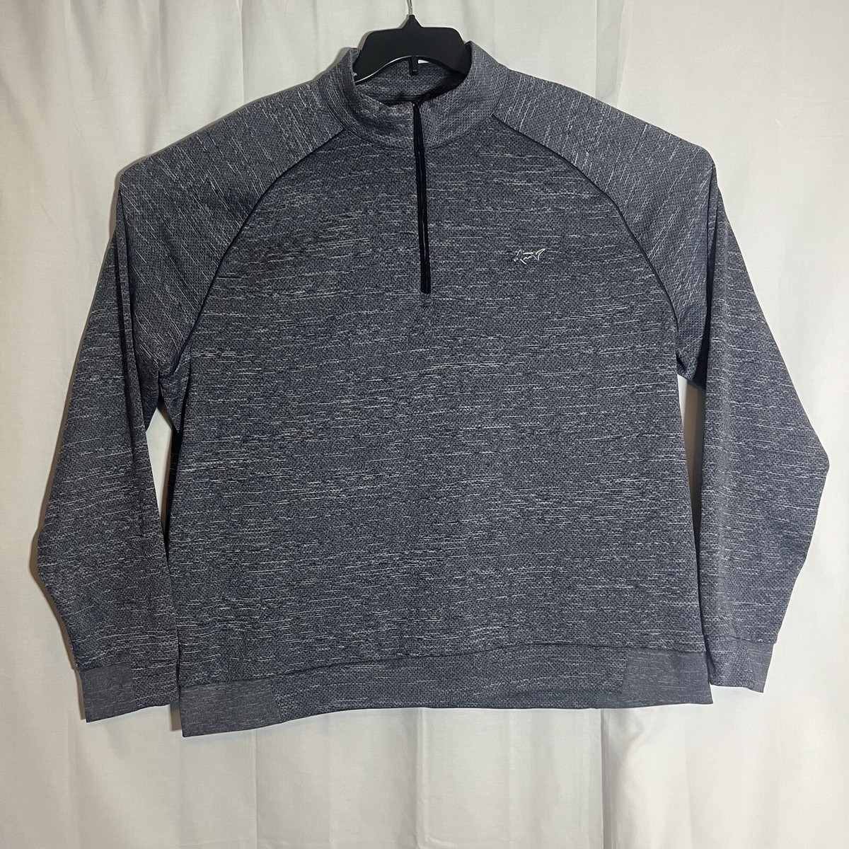 NICENESS GARVEY　M Greg Norman Mens Large Grey 1/4 Zip Pullover RN# 128492 | eBay