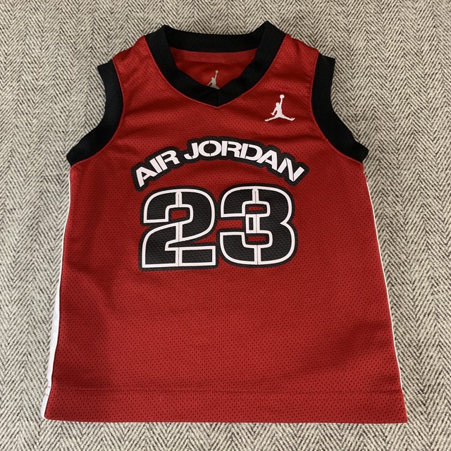 Air Jordan Jersey Michael Jordan 23 Youth Toddler Size 2T Red/Black/White Mesh eBay
