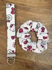 Hello Kitty Wrislet Keychain With Matching Scrunchie