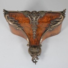 ANTIQUE  CLOCK BRACKET by LENZKIRCH WALNUT & ...