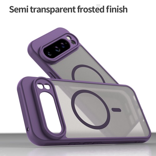 For Google Pixel 9 Pro XL, Luxury Case Matte Magnetic Ring Clear Shell Cover - 第 17/21 張圖片