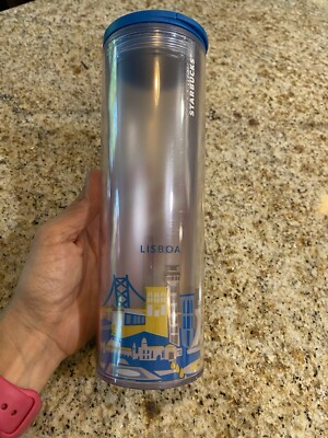New Starbucks Lisboa Tumbler You Are Here Series 16oz Lisbon Portugal