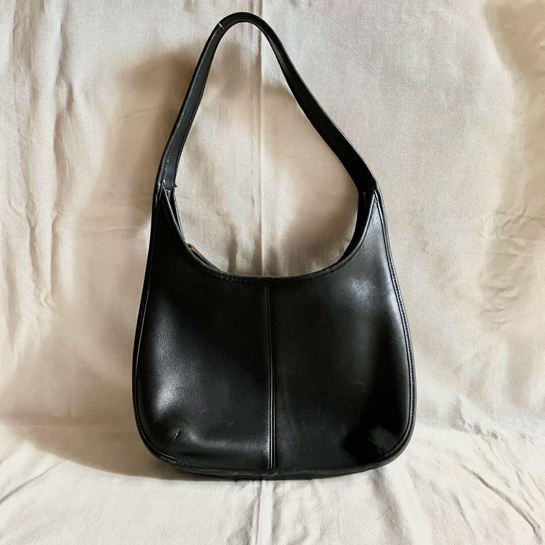 COACH Ergo Zip Hobo Leather Shoulder Bag 9025 Vintage Black COACH Ergo Zip Hobo Leather Shoulder Bag 9025 Vintage Black