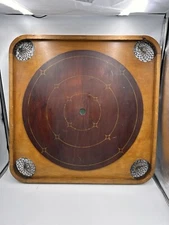 Extremely Rare Carrom & Crokinole 1902 Solid Wood Game Board Style F No. 1