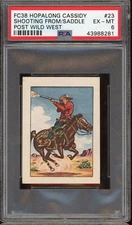 1951 FC38 Hopalong Cassidy Post Wild West #23 Shooting From/saddle PSA 6