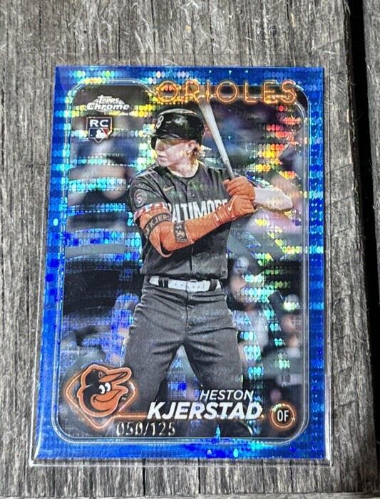 2024 Topps Chrome - Blue Sonar Refractor #142 Heston Kjerstad /125 (RC)
