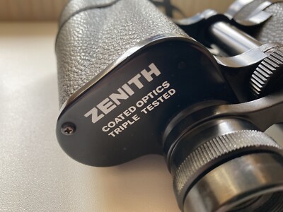 Vintage Zenith Binoculars Coated Optics 10 X 50 Feld 87m/1000m