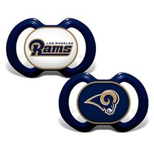 NFL Los Angeles Rams Baby Fanatic 2-Piece Pacifier Set