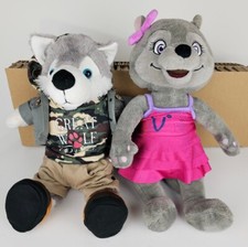 Fiesta Great Wolf Lodge Plush 15" And Violet Pair Logo Emblem