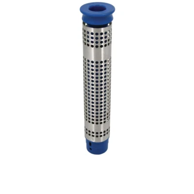 ACME 250mm 10'' COMMERCIAL CATERING SINK PLUG UPSTAND STRAINER WASTE GREASE TUBE BLUE