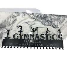 Gymnastics Medal Metal Hanger Gymnastic Vault, Beam, Floor and Bars ISABELLA