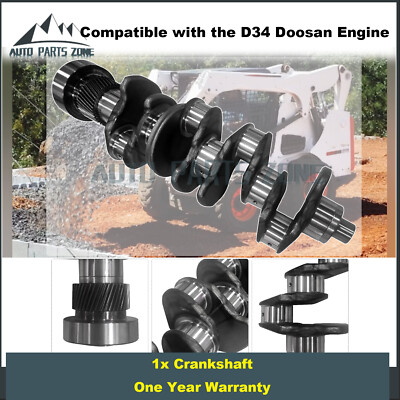 Crankshaft For Bobcat 7256752 Doosan D34 D34NAP D34D D34P Engines 150107-005420