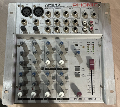 PHONIC AM240 2-MIC /LINE 4-ST COMPACT MIXER