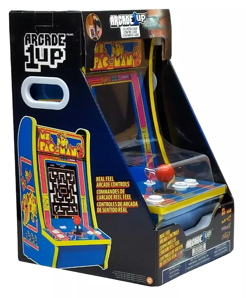 Arcade1Up Ms Pac Man Countercade Arcade Game 4 Games **OPEN BOX