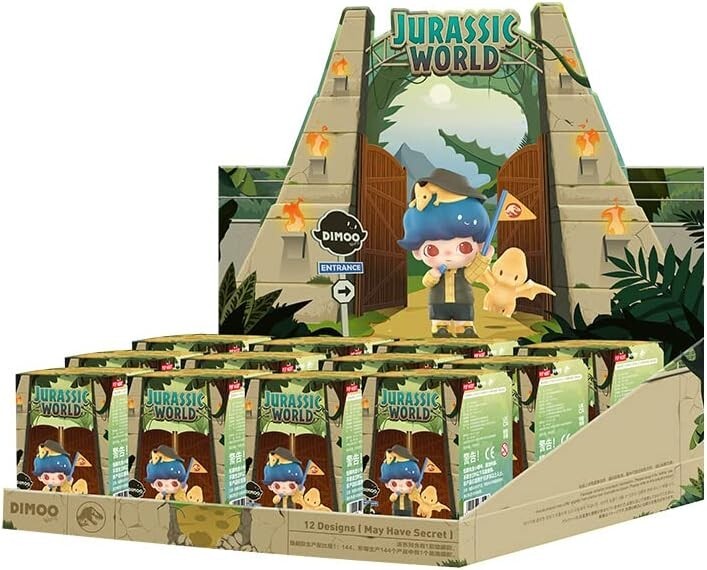 POP MART DIMOO Jurassic World Series PVC&ABS Trading Figures Box POP MART DIMOO Jurassic World Series PVC&ABS Trading Figures Box