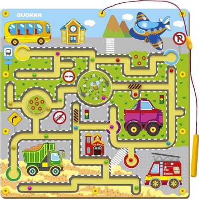 Kinder Puzzle Magnetisches Labyrinth Spielzeug Holzlabyrinth Früherziehung Interaktives Spiel Spielzeug