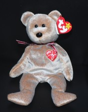 TY BEANIE BABIES 1999 SIGNATURE BEAR 8.5"NEW W/TAG RETIRED BB615 W/ERRORS  