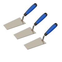 3X Stuckateurkelle 145X80-55Mm 2K-Griff Maurerkelle Trapezkelle Berner Putzkelle