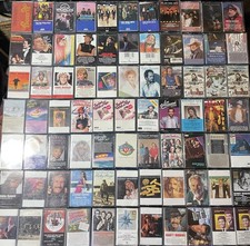 Country Western Cassette Tape Lot Of 77 Willie Nelson Kenny Rodgers Anne Murray