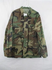 BDU Shirt/Coat Medium Short Cold Weather Heavy Weight Woodland Camo USGI Army