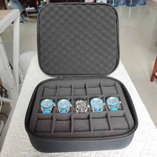 Watches Case Jewelry Storage Bag 15Slots Waterproof Travel Wristwatch Boxes Men