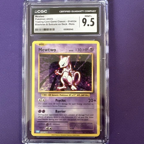 2023 POKEMON JAPANESE TRADING CARD GAME CLASSIC #014 MEWTWO HOLO CGC 9.5