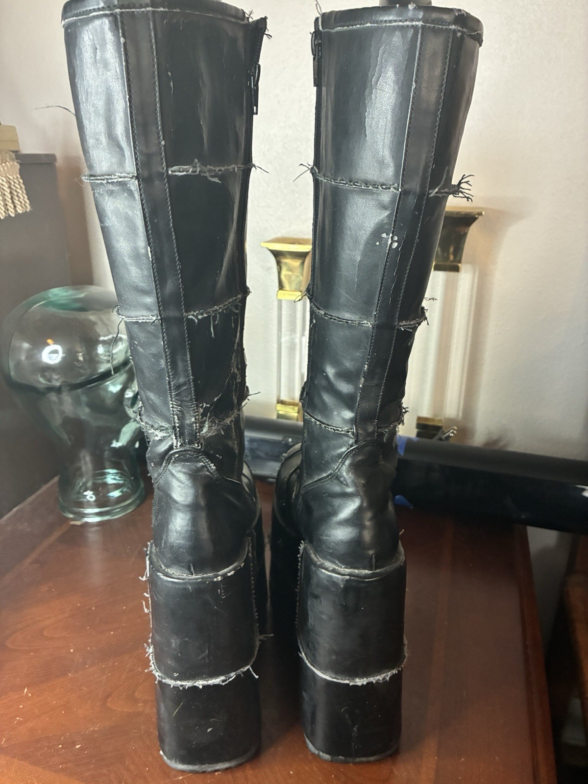 Rare Morbid Threads MT:2 Stack platform boots siz… - image 3