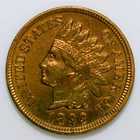 1899 Indian Head Cent Penny AU/UNC details k538