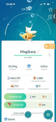 Pokemon Go Shiny Magikarp 