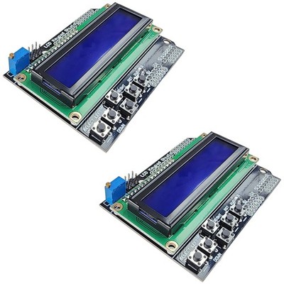 2 PCS LCD 1602 Keypad Shield Integrated Display For Arduino Uno R3 R4 Mega