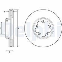 Bremsscheibe Vorderachse FüR Ford Transit Custom V362 Kasten Tourneo Bus V363
