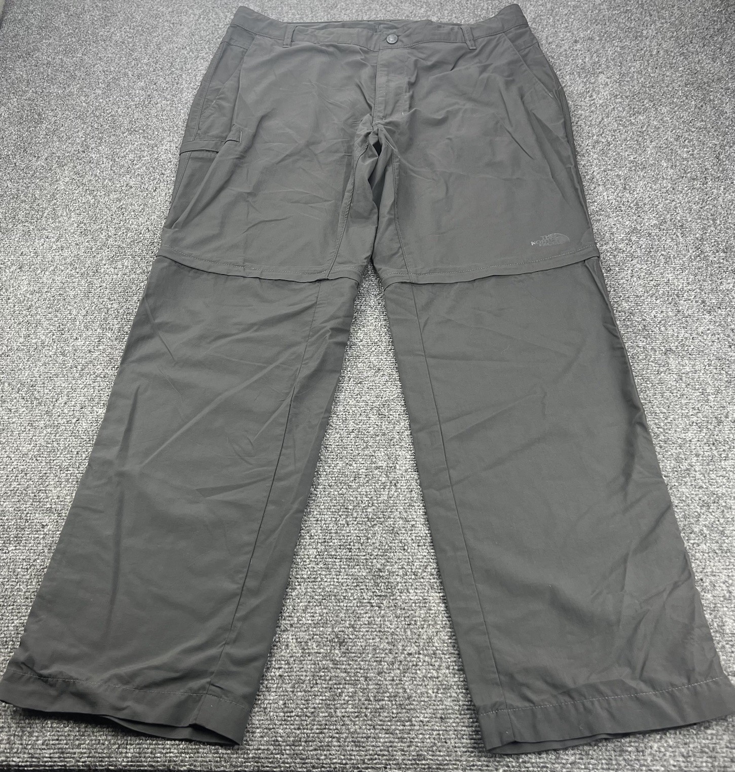 The North Face Pants Mens 38 Charcoal Gray Convertible Cargo Paramount Trail