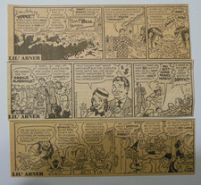 (26) "Lil" Abner" Dailies by Al Capp, Frazetta from 10/1955 Size: 2.5 x 8 inches