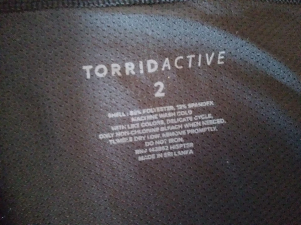 NWT Torrid Active Hipster Black size 2 - Image 4 of 4
